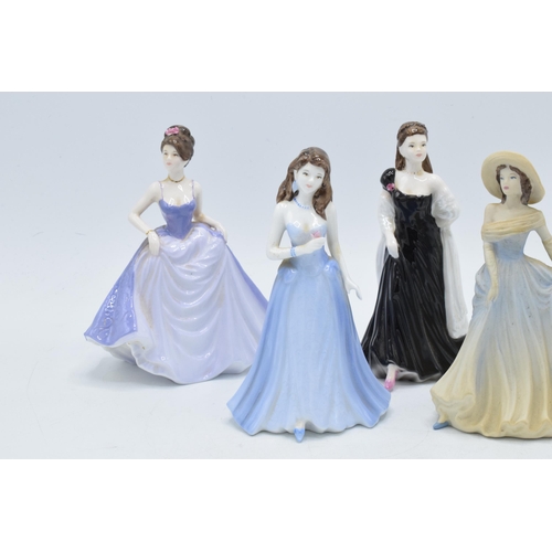 117 - Coalport small lady figures to include Make A Wish Ball, Ellie, matte Jenny, Good Luck and Friendshi... 