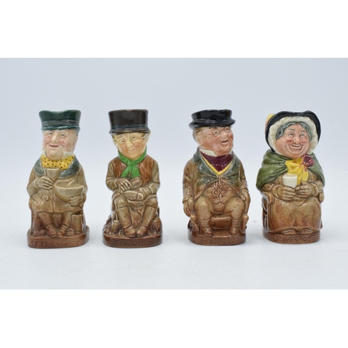 132 - 4 Royal Doulton Toby jugs from the Dickens collection to include Pickwick, Sam Weller, Micawber and ... 