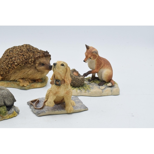 19 - Border Fine Arts to include a Hedgehog, Toby JH26, a fox and hedgehog, a Westie and Forest Friends (... 