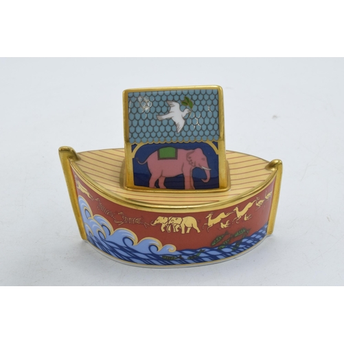 44 - Royal Crown Derby Treasures of Childhood Collection - Noahs Ark,  finished with gilt trim, red Royal... 