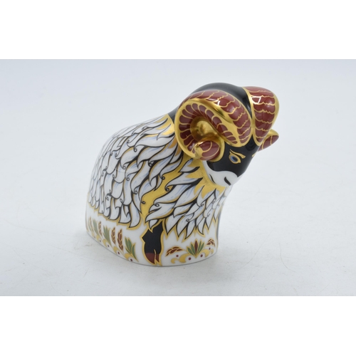 47 - Royal Crown Derby paperweight Derby Ram, 7cm high, exclusively available from The Royal Crown Derby ... 