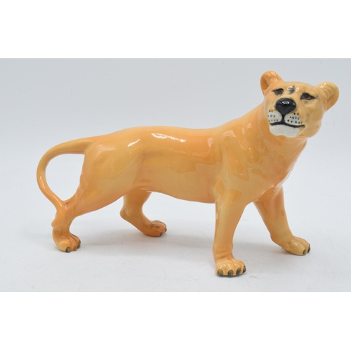 59 - Beswick Lioness 2097 together with lion cub (2).