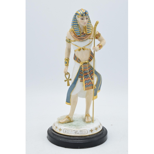 94 - Wedgwood limited edition figure Tutankhamun The Boy King CW310 with cross and staff.