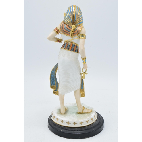 94 - Wedgwood limited edition figure Tutankhamun The Boy King CW310 with cross and staff.