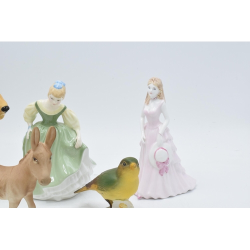 122 - Beswick to include a matte donkey foal, a matte Greenfinch and an Airedale Terrier together with Fai... 