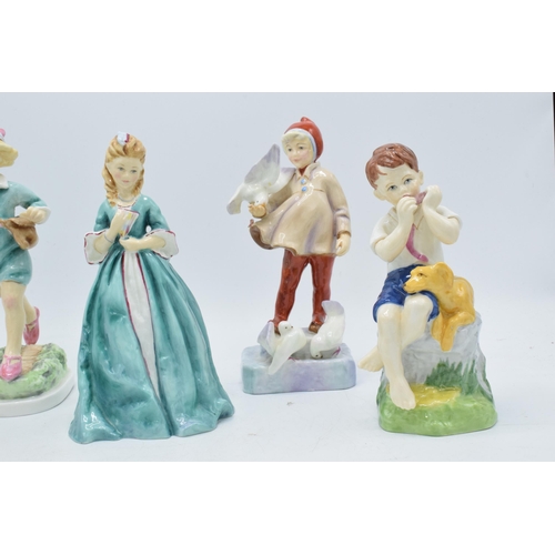 145 - Royal Worcester figures to include Thursday's Child, Sweet Anne, Saturday's Child, June and November... 