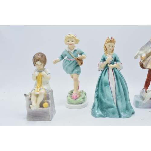 145 - Royal Worcester figures to include Thursday's Child, Sweet Anne, Saturday's Child, June and November... 