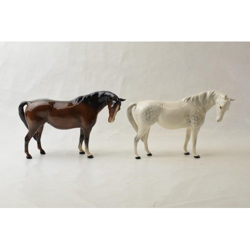 69 - Beswick Mare Facing Right 1812 in grey and brown (2).