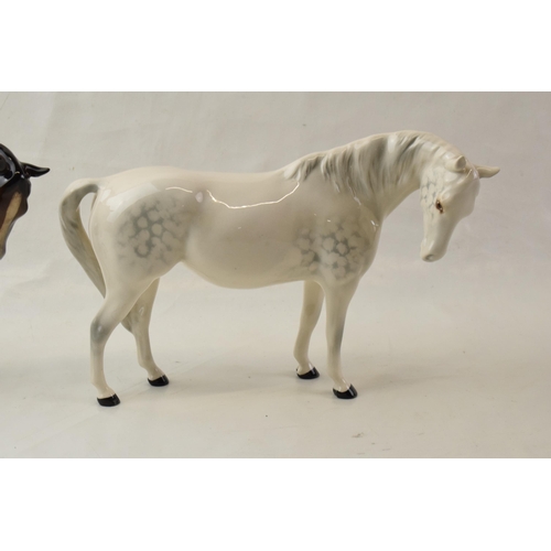 69 - Beswick Mare Facing Right 1812 in grey and brown (2).