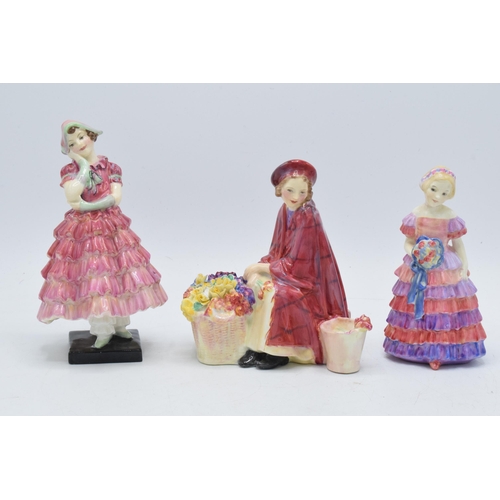 131 - A trio of Royal Doulton figures to include Maisie HN1619, Bonnie Lassie and The Little Bridesmaid HN... 