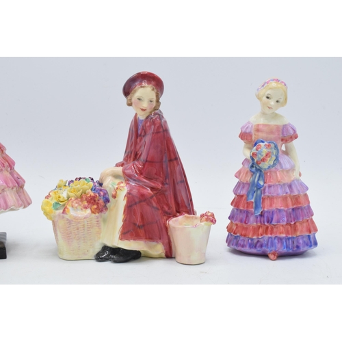 131 - A trio of Royal Doulton figures to include Maisie HN1619, Bonnie Lassie and The Little Bridesmaid HN... 