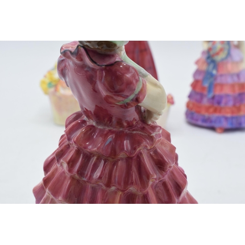 131 - A trio of Royal Doulton figures to include Maisie HN1619, Bonnie Lassie and The Little Bridesmaid HN... 