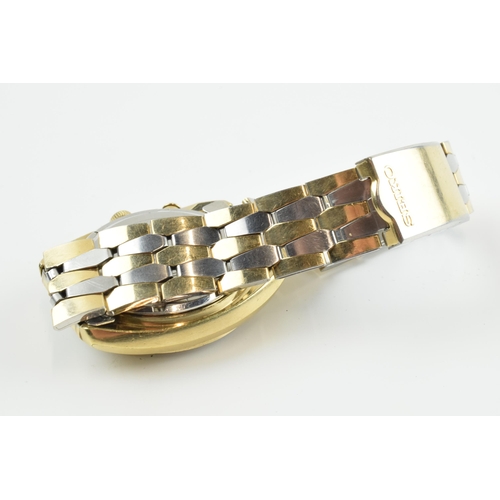 475 - Seiko Bell-Matic gold plated and stainless steel automatic gentlemans wristwatch, 40mm, in working o... 