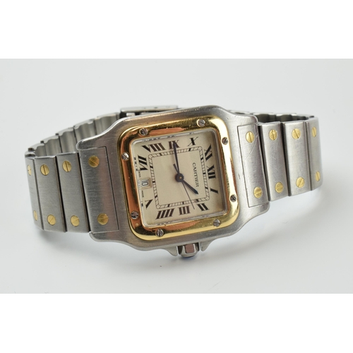 479 - Boxed Cartier 29mm 18ct gold and stainless steel wristwatch, in full working order, in original box,... 