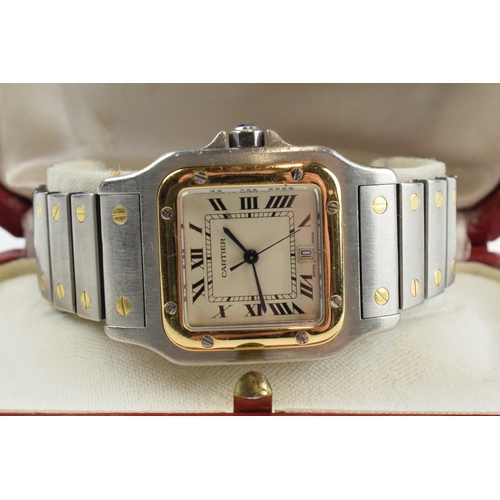 479 - Boxed Cartier 29mm 18ct gold and stainless steel wristwatch, in full working order, in original box,... 