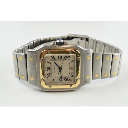 479 - Boxed Cartier 29mm 18ct gold and stainless steel wristwatch, in full working order, in original box,... 