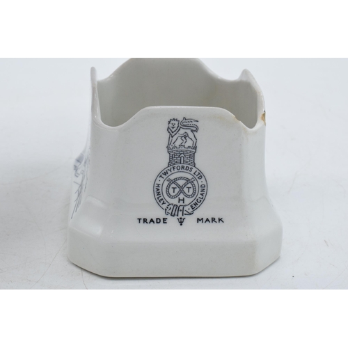 64 - Twyford's Sanitary Ware advertising dish for Twyford's Bathrooms, 8cm long (2 chips to top rim).