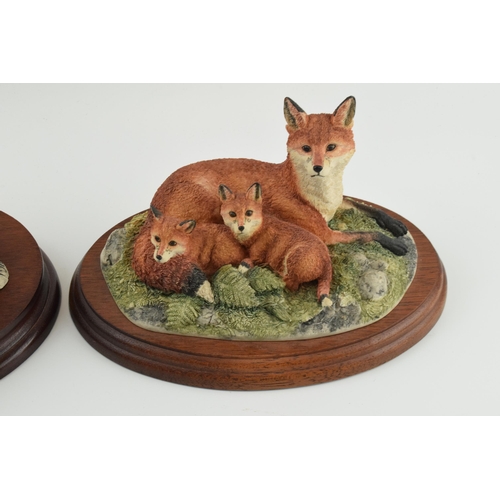 101 - Border Fine Arts figure groups to include Family Portrait, foxes, and Evening Shadows (2).