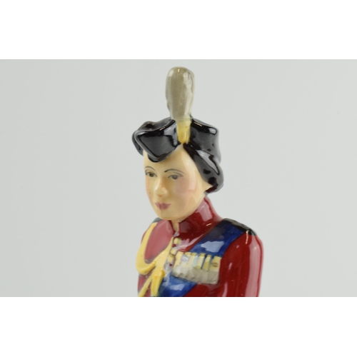 108 - Beswick HM Queen Elizabeth on Burmese 'Trooping the Colour', limited edition of 500 (slight af).