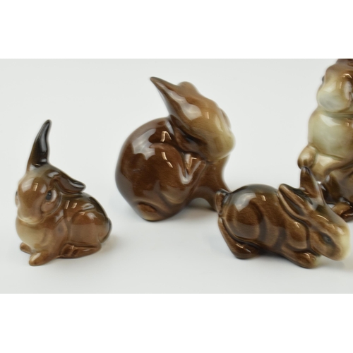 109 - A collection of  Beswick Brown Rabbits (5).