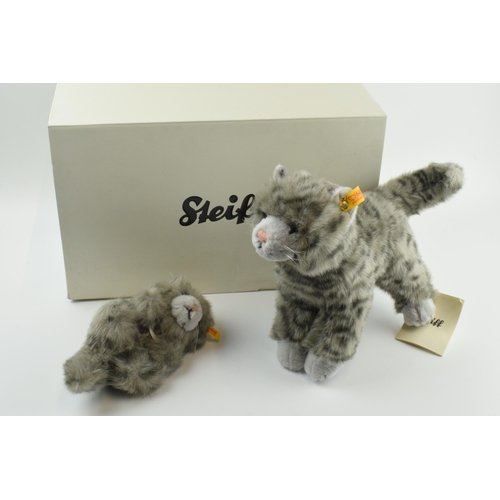 155 - Boxed Steiff Bears 'Mizzy' cat and kitten (2).