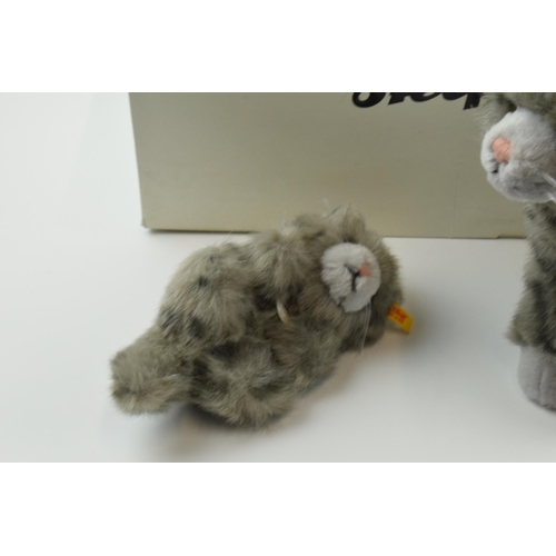 155 - Boxed Steiff Bears 'Mizzy' cat and kitten (2).