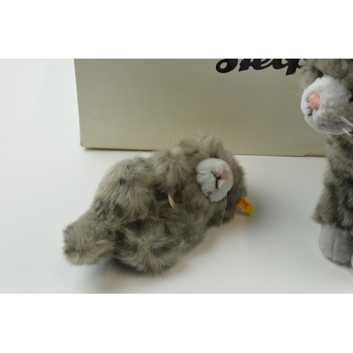 155 - Boxed Steiff Bears 'Mizzy' cat and kitten (2).