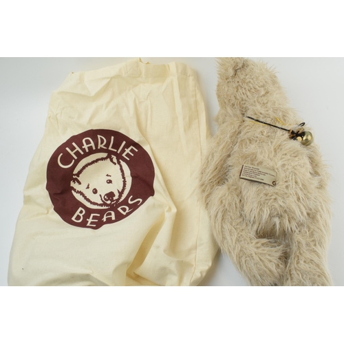 162 - Charlie Bears 'Leia', with cloth bag, labels present.