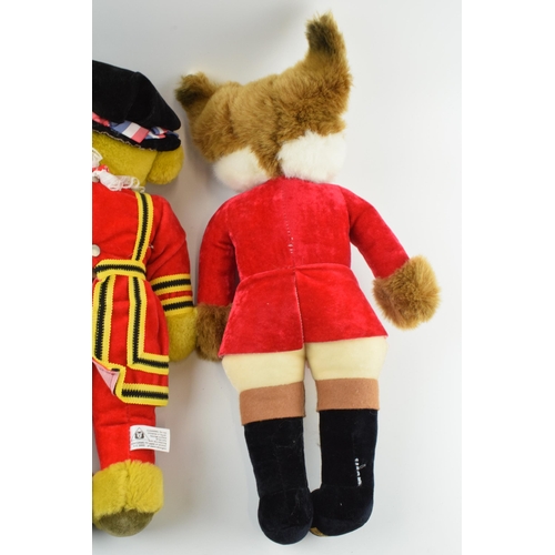 171 - A pair of Merrythought teddy bears to include a Huntsman Fox in red jacket with a Beefeater (2).