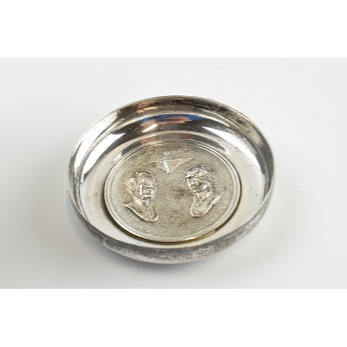 304 - A pair of silver items to include an ornate pedestal sweet dish, Birmingham 1922, loaded base, and a... 