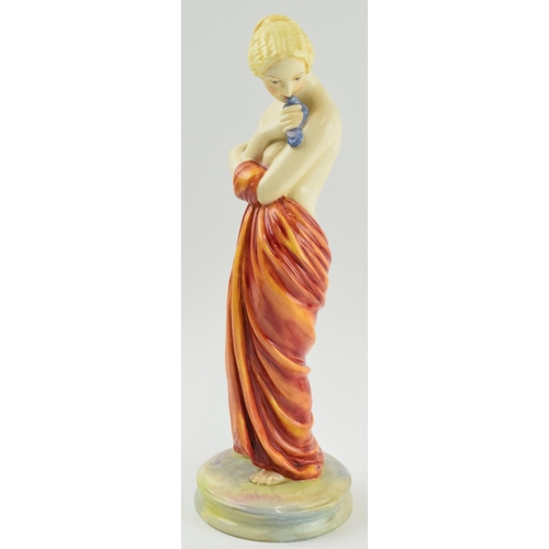 58 - Royal Worcester figurine 'Joy', early 20th century, 25cm tall (hairline crack).