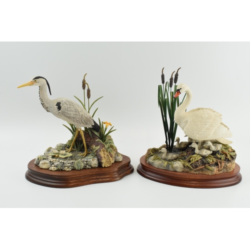 95 - Border Fine Arts figures to include Heron 'Patience', L123 by David Walton, limited edition, with 'F... 