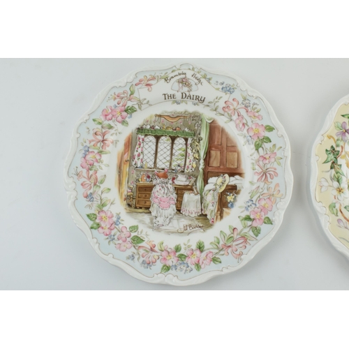 130 - A pair of Royal Doulton Brambly Hedge plates to include The Dairy and The Store Stump (2), both seco... 