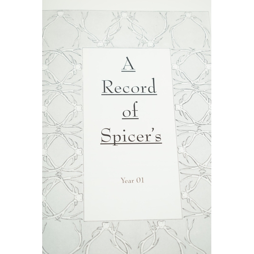 186 - Chinnery book 'A Record of Spicers', 2001 1st edition, number 93 of 250.