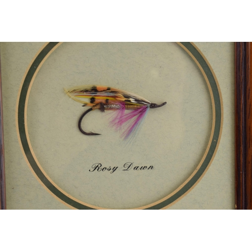 192 - A pair of framed salmon fishing flies to include one tied by Frankie McPhillips of Enniskillen and W... 