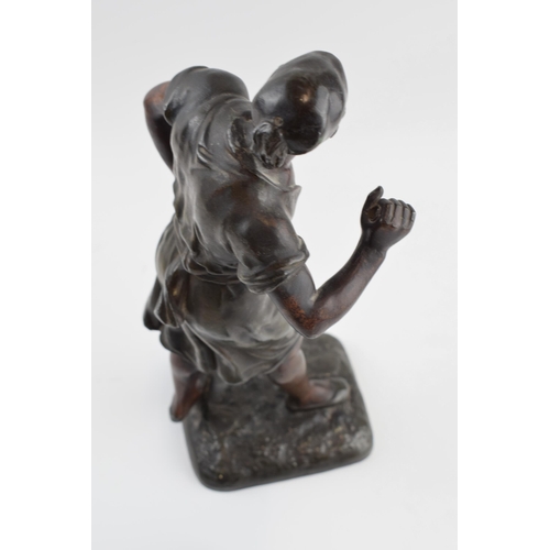 198 - After Marcel Debut: a French bronzed classical figure 'The Tunisian Water Carrier', 32cm tall, 'Debu... 