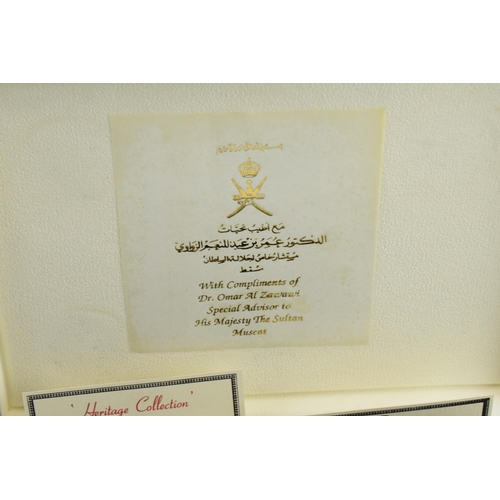 Jawahir Oman a set of 6 sterling silver napkin rings in the form of