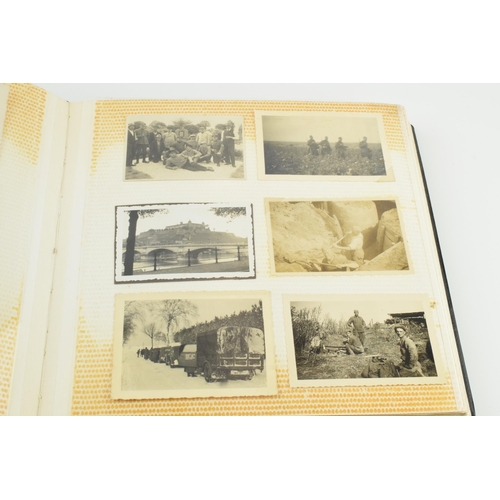 450 - Album of WWII German mainly military photographs.  This appears to be the album / collection of one ... 