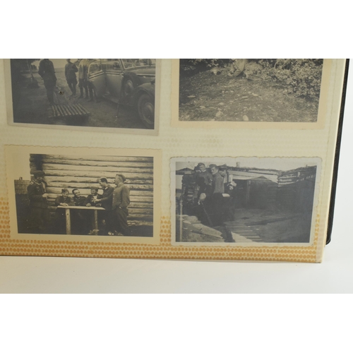 450 - Album of WWII German mainly military photographs.  This appears to be the album / collection of one ... 