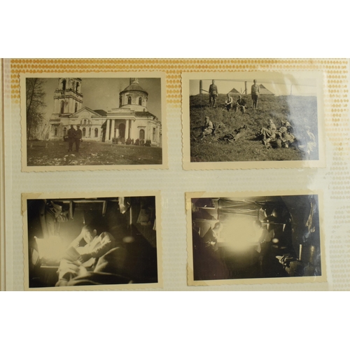 450 - Album of WWII German mainly military photographs.  This appears to be the album / collection of one ... 