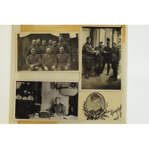 450 - Album of WWII German mainly military photographs.  This appears to be the album / collection of one ... 