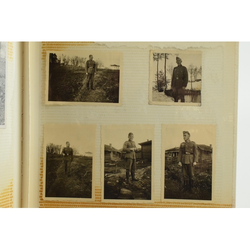 450 - Album of WWII German mainly military photographs.  This appears to be the album / collection of one ... 