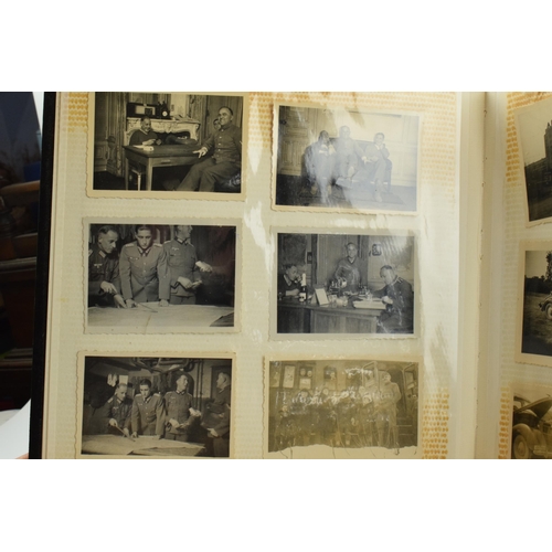 450 - Album of WWII German mainly military photographs.  This appears to be the album / collection of one ... 