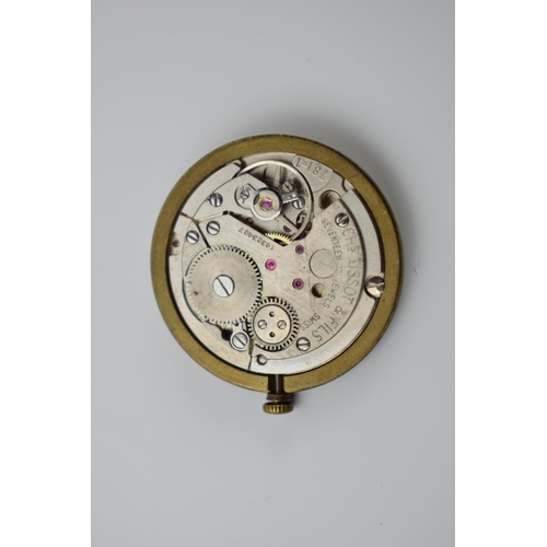 489 - Tissot watch dial and movement, sold as spares.