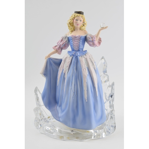 59 - Franklin Mint House of Faberge figure 'Princess of the Ice Palace' on lead crystal base (2).