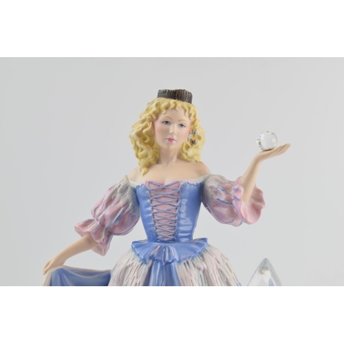 59 - Franklin Mint House of Faberge figure 'Princess of the Ice Palace' on lead crystal base (2).