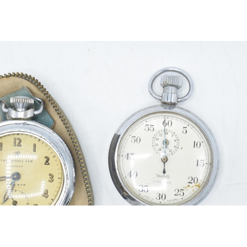 203 - A collection of pocket watches to include an Ingersoll Triumph (case loose), a Smiths 1/5th Secs, a ... 