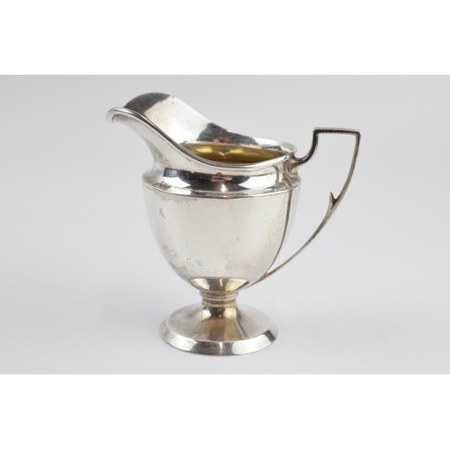 310L - Silver pedestal cream jug, Birmingham 1913, 87.4 grams, 10cm tall.