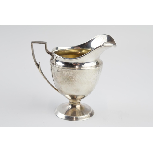 310L - Silver pedestal cream jug, Birmingham 1913, 87.4 grams, 10cm tall.