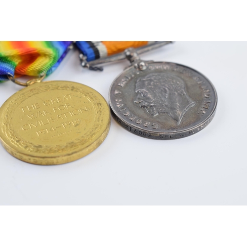 450B - World War One pair of medals to include 1914-1918 medal and Great War medal 'T4-213062 CPL A H ISAAC... 